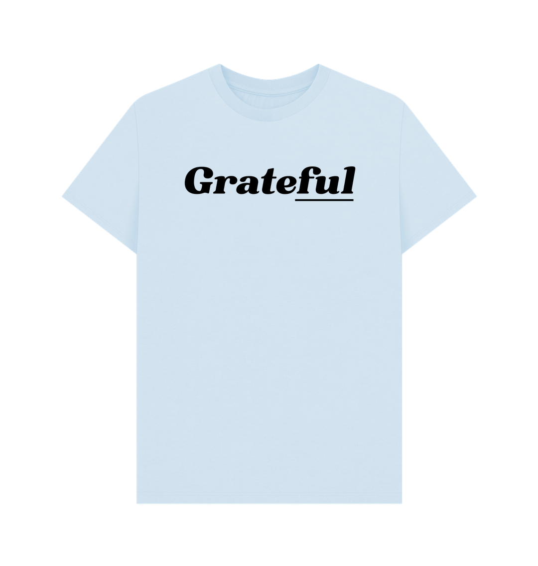 Sky Blue Printed T-shirt