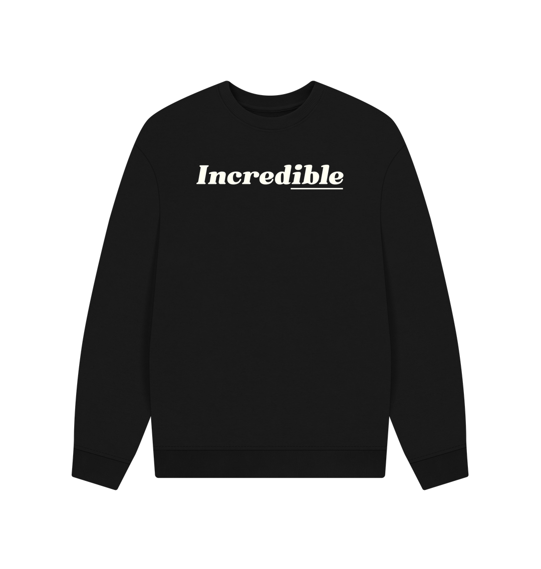 Black Printed Sweater