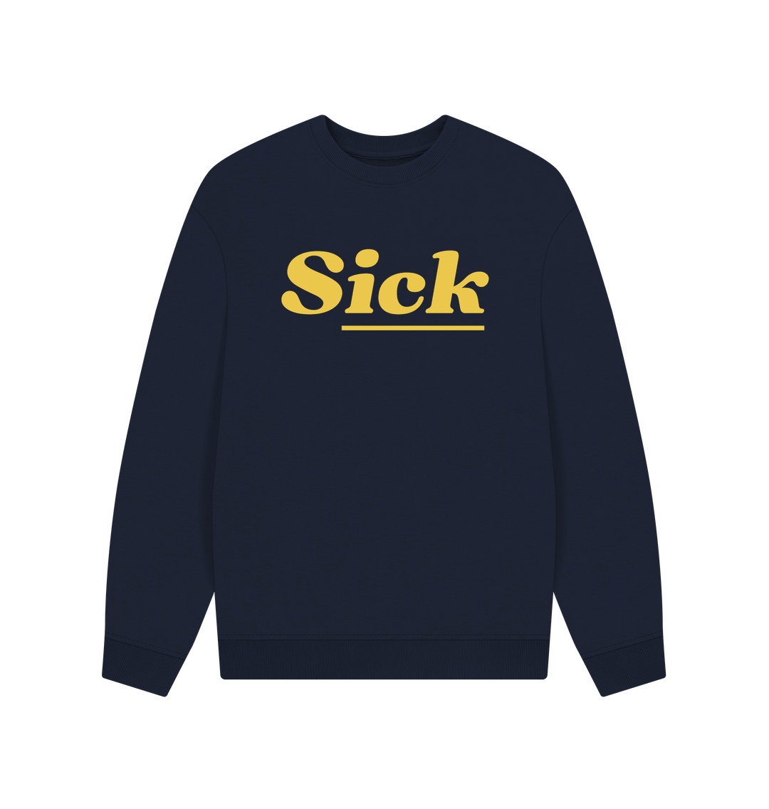 Navy Blue Printed Sweater