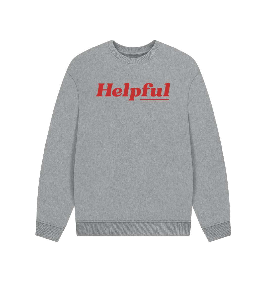 Athletic Grey Printed Sweater