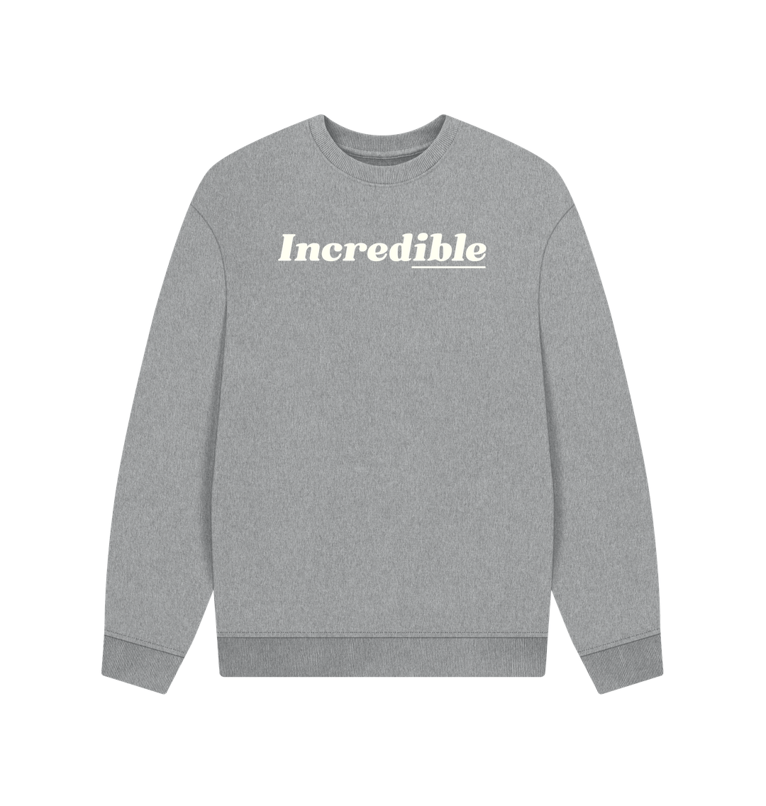 Athletic Grey Printed Sweater