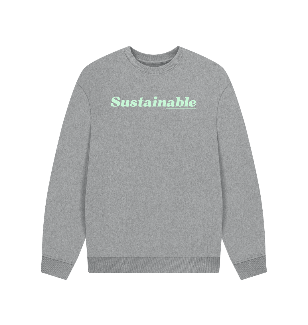 Athletic Grey Printed Sweater