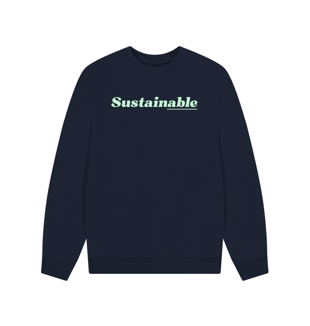 Navy Blue Printed Sweater