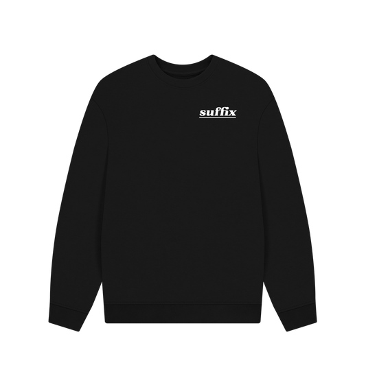 Black White Logo Sweat