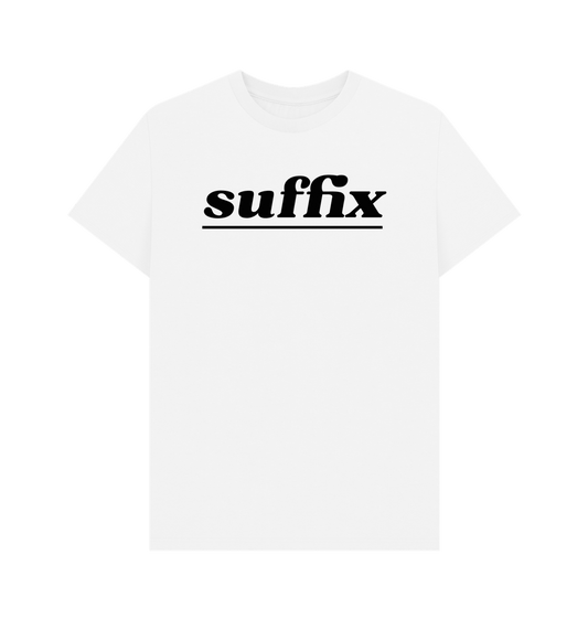 White Black Logo Tee