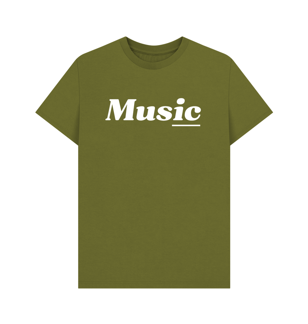 Moss Green Printed T-shirt