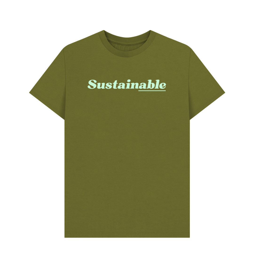 Moss Green Printed T-shirt